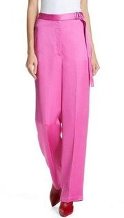 Robert Rodriguez High Waist Satin Twill Pants