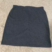 Charcoal Gray Pencil Skirt