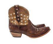 Old Gringo Unity Star Studded Patriotic Short Ankle Boots Cowgirl Western 10 B