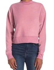 NWT Abound Mauve Mock Neck Fleece Pullover