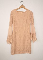 NWOT  All Lace Bell Sleeve Dress Size 6