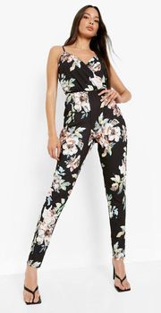 Boohoo Floral Jumpsuit