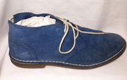 Barney’s New York Blue Suede Booties Made in Italy SZ 36