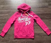 superdry women's hoodie pink size S