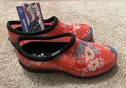 NWT Women’s  Floral Fun Coral Waterproof Comfort Shoes Size 8