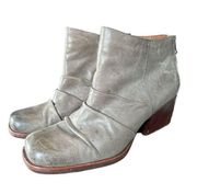 Kork ease boots ankle leather distressed‎ scrunched leather 7.5 comfortable