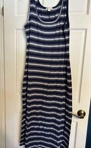 Coldwater Creek maxi striped tank dress