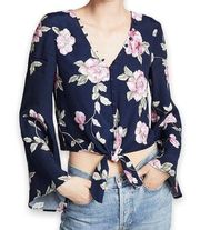 Cupcakes and Cashmere Floral Bell Sleeve Top