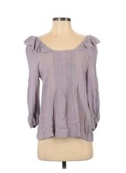 Melrose and Market Purple Pintucked Blouse