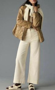 [NWT] ANTHROPOLOGIE |  The Colette Cropped Wide-Leg Corduroy Pants Size 16W