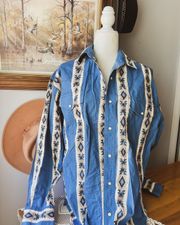 Vintage  Western Button Down