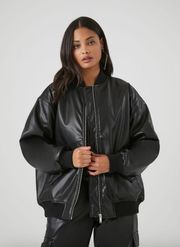 Leather Bomber Jacket