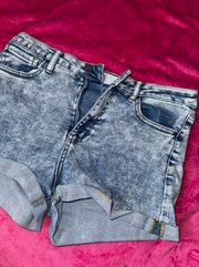 Acid Washed Jean Shorts