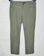 Kuhl Women’s Sz 12 (34 x 31) Olive Green Nylon Blend Active Hiking Pants