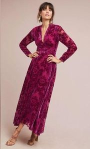 YUMI KIM Purple Carroll Velvet Dress Size XS $268