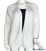 Verve ami open front white cardigan