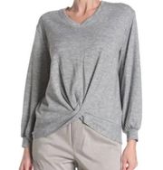 For the Republic Front Twist Heather Grey Sweater Medium