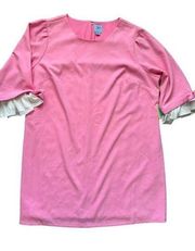 CeCe Women's Plus Size Pink Ruffle Bow Sleeve Shift Dress Size 22W NWT