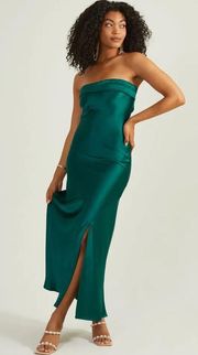 Altar’d State Paityn Strapless Maxi Green