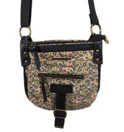 Roxy Black and Floral Crossbody Bag Purse Y2K