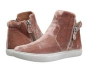 Kenneth Cole Carole blush velvet sneakers