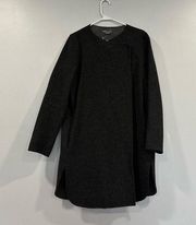 Vince Charcoal Gray Wool Blend Coat Medium M