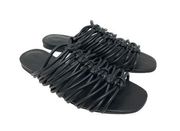 Rebecca Minkoff Women's Size Apx 6.5 Strappy Maelynn Slide Sandals Black *READ