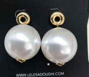 NWOT Lele Sadoughi Pearl drop earrings