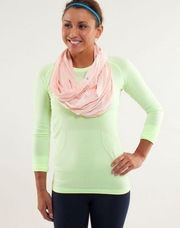 Lululemon twist and shout scarf in parfait pink