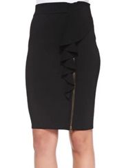 Rebecca Minkoff Angela Ruffled Zipper Pencil Skirt Women’s Large NWT