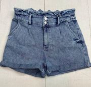 Wild Fable Paperbag Denim Jean Shorts Women Size S High Rise