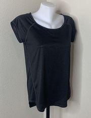 Z By  Small Black Short Sleeve Shirt Womens Lightweight Activewear Athletic