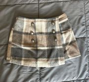 Plaid Mini Skort