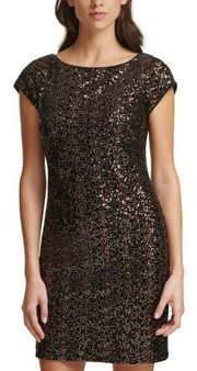 New! Eliza J Mini Sequin Dress Velvet Sheath