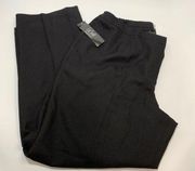 Le Suit Women's Mid-Rise Relaxed Fit Torino Dress Pants Black Size 18W NWT