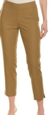 Lafayette 148 New York Stretch Cotton Stanton pants in Raffia