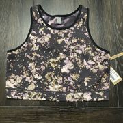 TITLE NINE Crop Top Size Large Multicolor NWT Mad Dash Tank Athletic Sport Bra