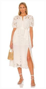 Tularosa Annie Midi Dress in White