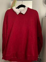 Collared Red Sweater