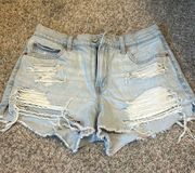 Light Wash  Jean Shorts