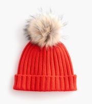 JCrew Red Winter Hat 