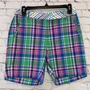 Lady Hagen Plaid Golf Shorts