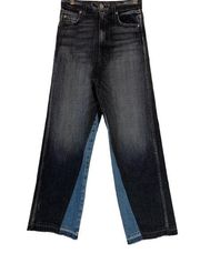 Amo Ava High Rise Two Toned Straight leg Ankle Jeans Size 24