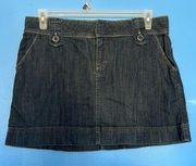 Elle Dark Blue Denim Skirt Size 12