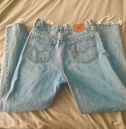 Jeans high Rise Mom Straight Leg Light Wash 27