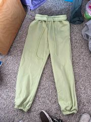 light green sweatpants