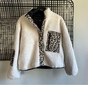 Rails Dean Bomber Jacket leopard Sherpa