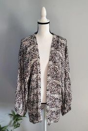 Sim & Sam Leopard Print Kimono S/M