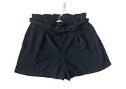 MAX STUDIO Black Belted Shorts Sz XL NEW