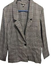 ASOS DESIGN all rounder blazer in gray plaid size 6